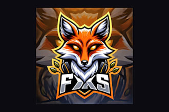 design high quality fox mask mascot logo with new concept