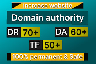 increase domain rating ahrefs dr domain authority moz da with seo backlinks