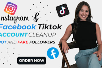 remove and unfollow ghost followers cleanup fake account on ig fb tiktok
