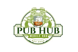 make sophisticated pubs and mobile bar logo
