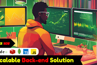 be your backend developer node js typescript custom api