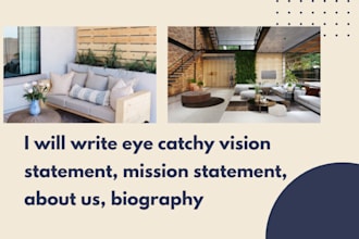 write meaningful brand story, mission and vision statement for startups