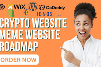 create crypto website, memecoin website, meme website, meme coin, roadmap