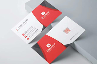 design a professional business card with custom qr code