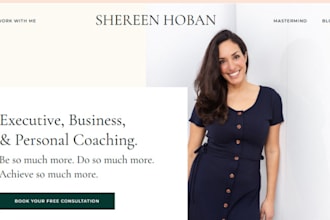 build life coach landing page coaching website business coach consultant website