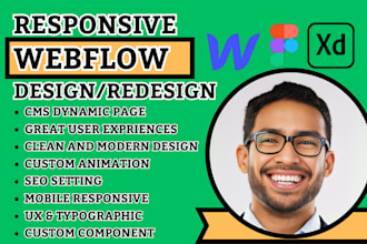 design redesign develop webflow business website figma to webflow webflow expert