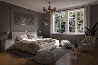 do photorealistic architectural 3d rendering for house interior design