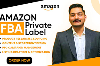 do amazon fba, private label product development, PPC campaign management