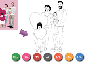 create line art from any image for coloring book page