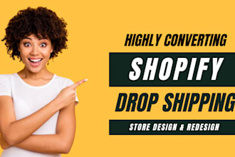 clone, redesign, or build a custom shopify website with premium features