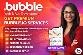 do bubble website, bubble app, bubble mvp, bubble io as bubble developer
