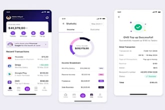 fintech app,  neobank app, bill payment app, money transfer app, finance app