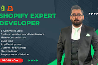 develop and customize shopify store with liquid and hydrogen
