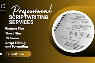 be your scriptwriter, screenwriter, and script editor with formatting
