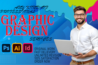 do graphic design, vector art, logo in illustrator,photoshop and indesign edit