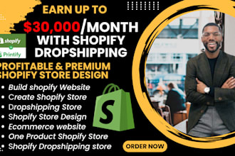 create shopify website store shopify dropshipping build shopify store design