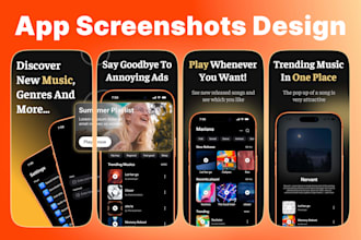design ios app store screenshots and play store screenshots