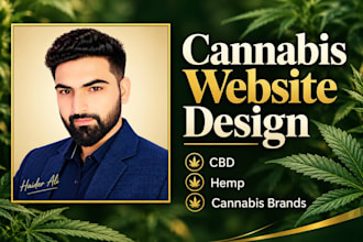 design cannabis website, cbd website, hemp website, weed, and marijuana website