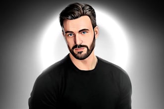 draw amazing cartoon portrait from your photo
