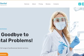 build medical, pharmacy homecare healthcare website on wix