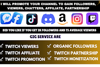 do organic twitch promotion to boost viewers and channel growth