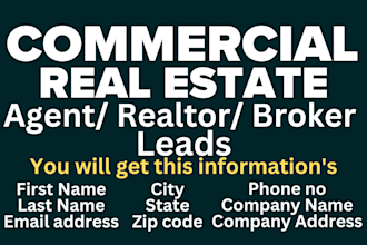 collect commercial real estate broker email leads