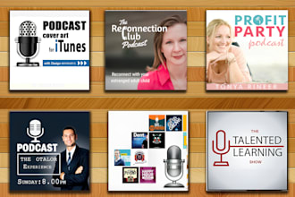 do podcast cover art, podcast artwork, podcast logo design