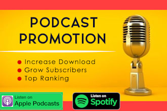 promote your podcast and increase real listeners and downloads