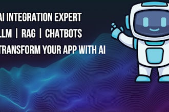 integrate ai including llm, rag, and chatbot into your application