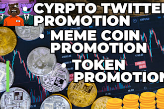 do crypto twitter x marketing and promotion, solana memecoin promotion,token