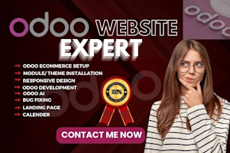 develop odoo ecommerce website busy to odoo migration odoo customization