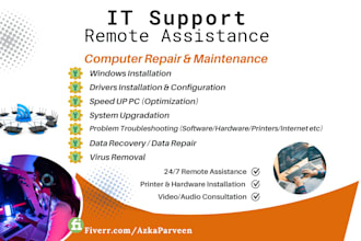 remotely fix, repair and optimize windows, mac, PC, and laptops