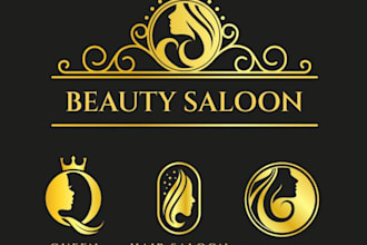 create a wonderful luxury barber shop logo