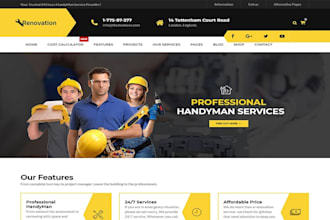design woodworking hvac website handyman website carpentry furniture website