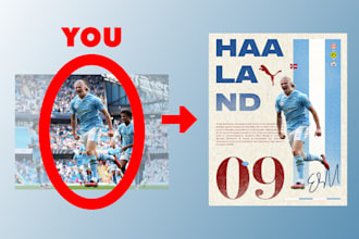 create a custom soccer poster