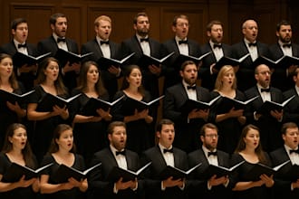 create a professional short satb or lead sheet arrangement