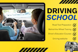 driving school website driving instructor elearning website