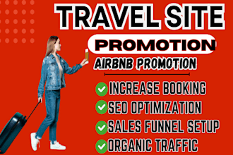 do viral travel site promotion, travel website, SEO travel hotel booking