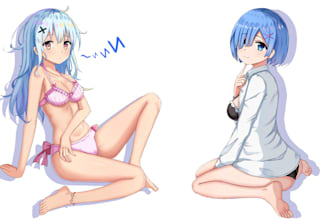 sketch anime, line art, fanart, oc, furry, or any nsfw illustration
