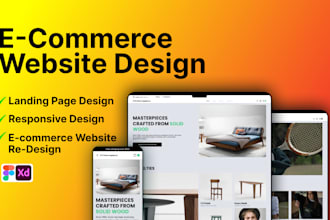 design responsive ecommerce website in figma for online shop