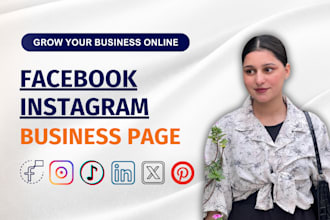 setup and manage facebook business page and grow instagram