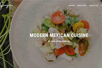 catering website restaurant food cafe catering website