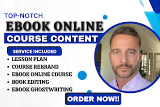ghostwrite or rebrand digital marketing ebook online course content travel guide