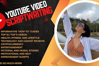 provide youtube video script writing