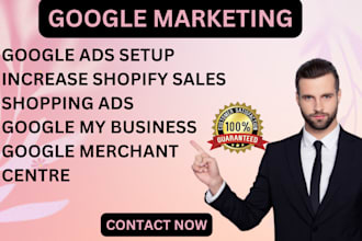 setup , manage, optimize your google ads campaigns for all business websites