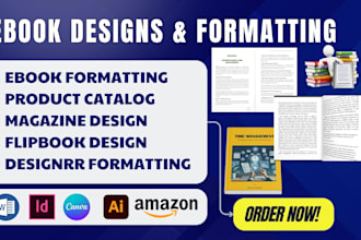 format ebooks, design product catalog magazines flipbooks with indesign designrr