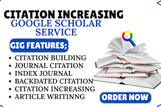 increase google scholar citation backdate citation publish article