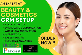setup hubspot phorest gloss genius vagaro setmore zenoti beauty cosmetics CRM