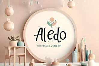 design a graceful children, childcare, daycare and kids logo