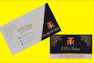 luxury and professional business card design  double sided